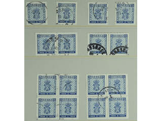Sweden. Facit 467D1-D4, DD1–2, HA4 used , 1955 Centenary of the first Swedish postage …