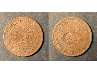 Mexico Chihuahua 5 centavos 1914, XF-UNC