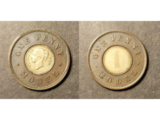 Great Britain Queen Victoria (1837-1901) model penny ND, AU
