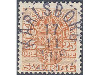 Sweden. Official Facit Tj35 used , 25 öre orange, watermark crown. EXCELLENT …