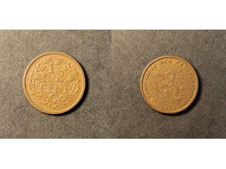 Nederländerna Wilhelmina (1890-1948) 1/2 cent 1911, AU/UNC