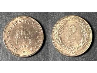 Ungern Franz Joseph I (1848-1916) 2 filler 1895, UNC