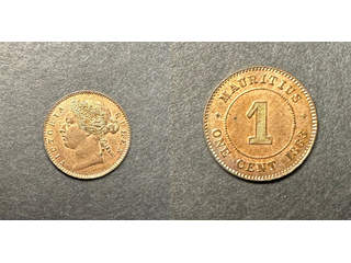 Mauritius Queen Victoria (1837-1901) 1 cent 1883, AU/UNC
