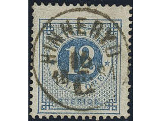 Sweden. Facit 32, G county. HINNERYD 16.12.1881. EXCELLENT cancellation.