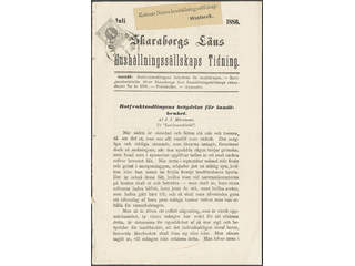 Sweden. Facit 29 cover , 4 öre on complete newspaper sent from LIDKÖPING 5.8.1886 to …
