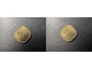 Indien George VI (1936-1947) 2 annas 1943, UNC