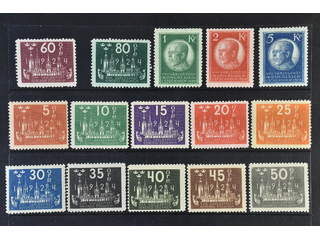 Sweden. Facit 196–210 ★, SET (15). SEK 5000