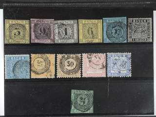 Germany Baden. Used 1851–1862. All different, e.g. Mi 2, 4-5, 7-11, 15, 19. Mostly good …