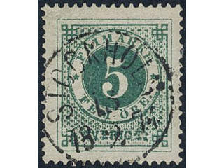 Sweden, Sverige, Sverige, Sverige. Facit 19c used, 5 öre emerald green. Superb …