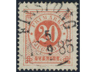 Sweden, Sverige, Sverige, Sverige. Facit 33 used, 20 öre red. EXCELLENT cancellation …