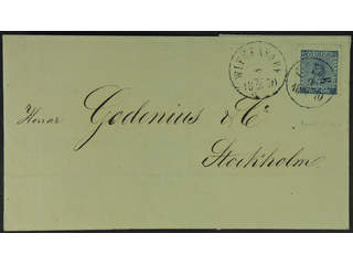 Sweden. Facit 9c3 cover , 12 öre on cover sent from WIFSTAVARF 7.2.1870 via GEFLE …