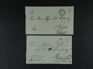 Sweden. O county. GÖTHEBORG 1834–1836, arc postmark. Type 3–4 on seven covers sent to …