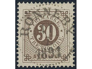 Sweden, Sverige, Sverige, Sverige. Facit 47f used, 30 öre orange-brown. EXCELLENT …