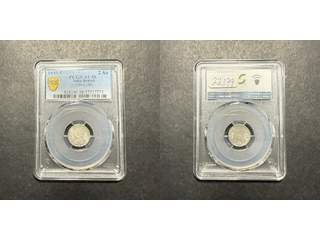 Indien Queen Victoria (1837-1901) 2 annas 1885 C, PCGS AU58