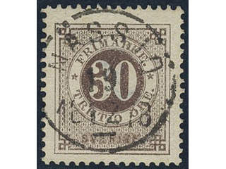 Sweden, Sverige, Sverige, Sverige. Facit 35a used, 30 öre brown. EXCELLENT cancellation …