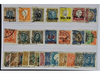 Iceland. Used 1911–37. All different, e.g. F 101, 103, 107V, 113, 122-23V, 137, 143, …