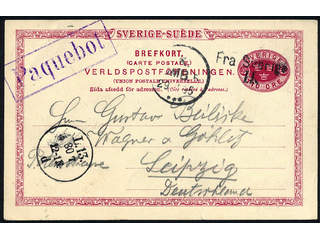 Sweden. Facit bKe13. Cancellations, DENMARK. Danish cancellation FRA SVERIGE H …