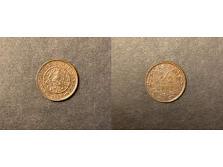 Nederländerna Wilhelmina (1890-1948) 1/2 cent 1891, UNC