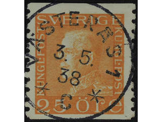 Sweden. Facit 184 used , 25 öre orange on white paper. EXCELLENT cancellation VÄSTERÅS 1 …