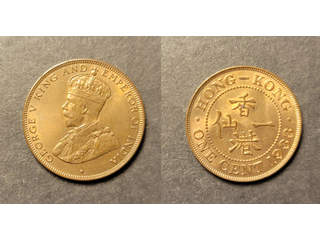 Hong Kong George V (1910-1936) 1 cent 1933, UNC