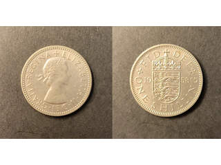 Storbritannien Queen Elizabeth (1952-) 1 shilling 1958, UNC
