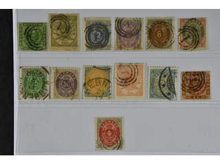 Denmark. Used 1858–1895. All different, e.g. F 8, 15, 20-21, 23, 34-37. Mostly good …