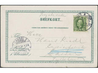 Sweden. Facit 52 cover, 5 öre on printed matter sent from PKXP No 2A INR U 1.3.1899 to …