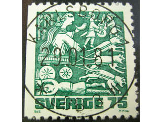 Sweden. Facit 1153B used , 1981 Nordic Mythology 15 öre red-carmine. EXCELLENT …