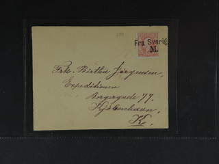 Sweden. DENMARK. Danish cancellation FRA SVERIGE M (Malmö–Copenhagen route) on Swedish …