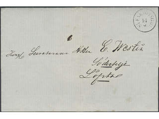Sweden. C county. ENKÖPING 14.8.1838, arc postmark. Type 2 on letter sent to Lövstad. …