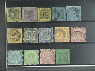 Germany Baden. Used 1851–1868. All different, e.g. Mi 3-4, 7-8, 10-11, 17, 19-20, and 25 …