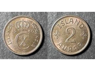 Island Christian X (1918-1944) 2 aurar 1940, 01/0