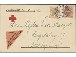 Sweden. Official Facit Tj5 , 12 öre on ofiicial cover sent from MALMÖ 5.10.1875 to …