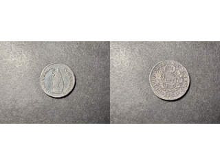 Peru 2 reales 1841, VF