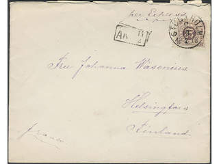 Sweden. Facit 33a on brev, 20 öre on cover sent "per Express" from STOCKHOLM C 13.2.1878 …