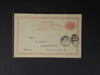 Sweden. Postal stationery, double postcard Facit bKd13 , Response card 10 öre sent from …