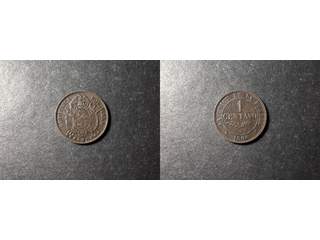 Bolivia 1 centavo 1883, VF-XF