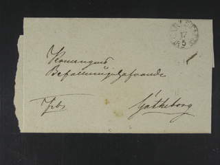 Sweden. S county. CARLSTAD 17.5.1832, arc postmark. Type 2 on cover sent to Gothenburg. …