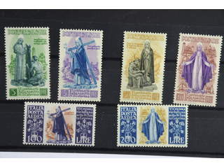 Italy. Michel 740–45 ★★ , 1948 Katharina von Siena SET (6). Complete set, including the …