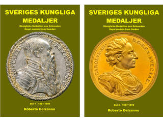 Books, Sweden. 'Sveriges Kungliga Medaljer 1521–1872', part 1–2, Roberto Delzanno, 1339 …