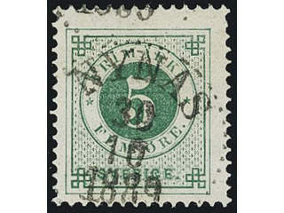 Sweden. Facit 43, B county. NYNÄS 30.10.1889. Superb cancellation with small part of …