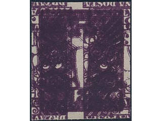 Yugoslavia. Michel 89 (★), 1919 3 f violet printed four times, two inverted on carton …