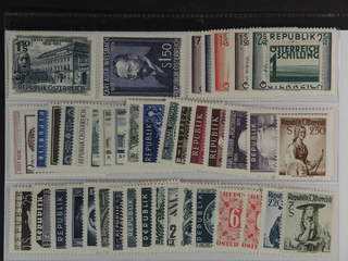 Austria. ★★ 1951–63. All different, e.g. Mi 978-80, 988, 996-97, 1006, 1012-16, Postage …