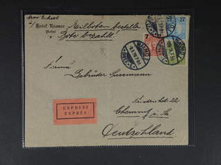Sweden. Facit 102, 99, 101 cover , 7/10+12/65+12/27 öre on special delivery cover sent …