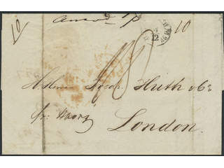 Sweden. Foreign-related cover. Great Britain. Partly prepaid cover sent from STOCKHOLM …