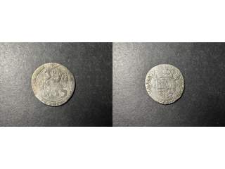 Spanska Nederlanderna Philip IV (1621-1665) 1 escalin 1637, F-VF