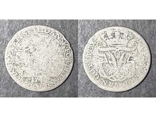 Danska Västindien Fredrik V (1746-1766) 12 skilling 1748, VG