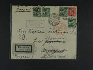 Sweden. Air mail cover Facit 143C, 177C , 4x5+15 öre on air mail cover sent from …