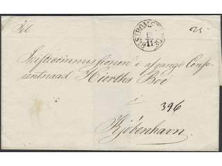 Sweden. O county. STRÖMSTAD 13.11.1830, arc postmark. Type 1 on cover sent to Denmark. …