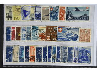 Switzerland. Used 1934-49. All different, e.g. Mi 224, 362, 394, 434, 438, 463, 470, …